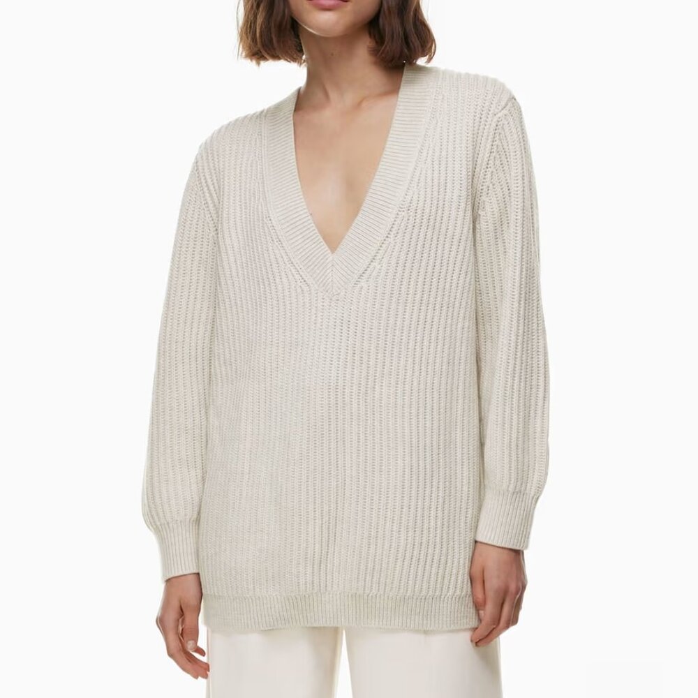Aritzia Babaton V-Neck Roger Sweater - Picture 2 of 12